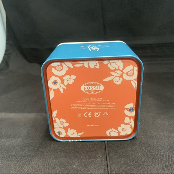 Fossil Storage & Organisation Square Tin Box - Picture 4 of 4